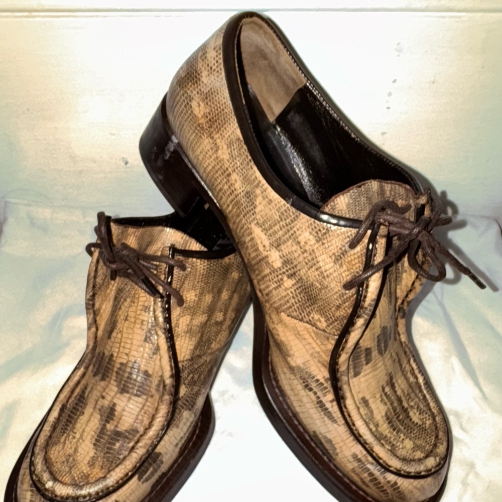 Prada Brown Leather Flats Moccasin-Style Loafers